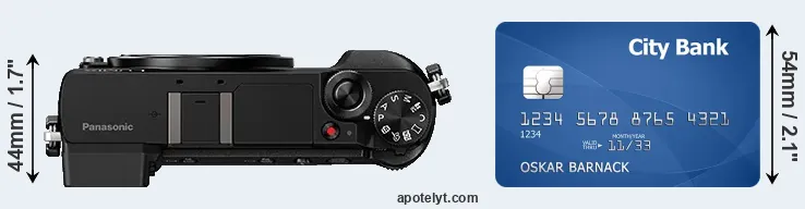 GX80 versus credit card top view