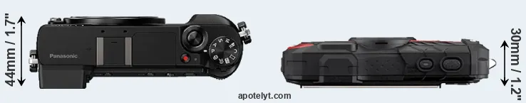 Compare GX80 versus WG-60 top