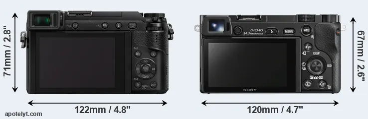 Comparison GX80 or A6000 rear