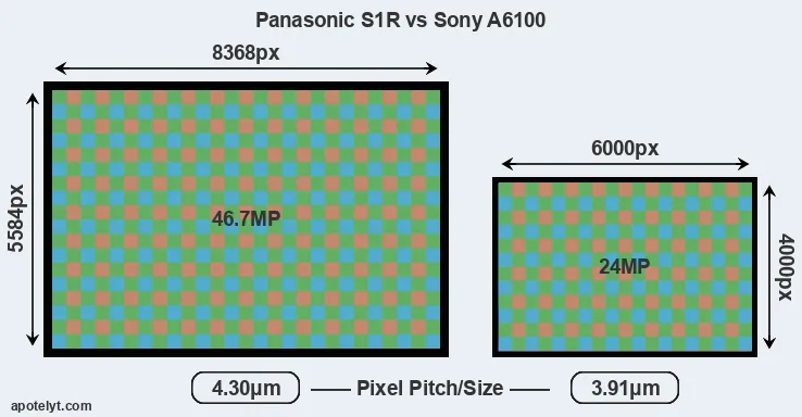 S1R versus A6100 MP