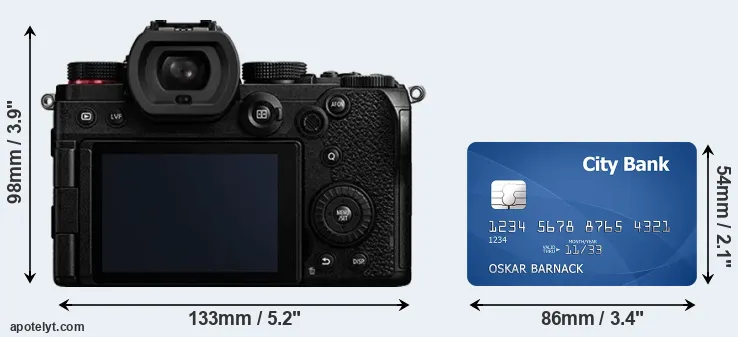 S5 and credit card rear side