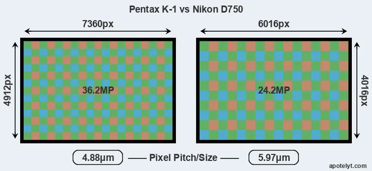 K-1 versus D750 MP