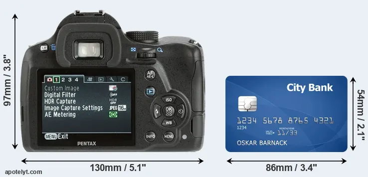 K-500 and credit card rear side