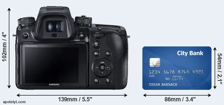 NX1 and credit card rear side