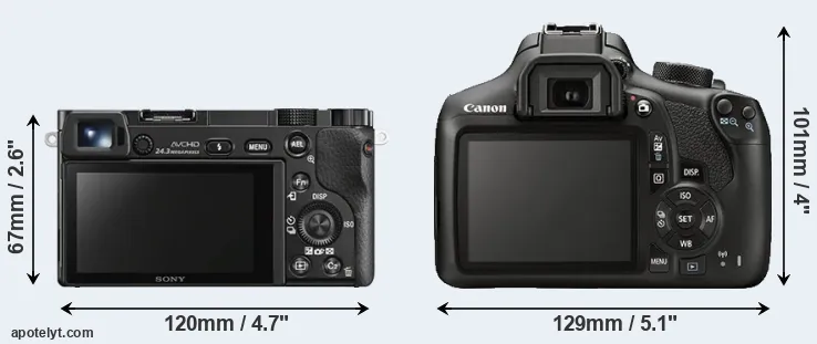 Comparison A6000 or T6 rear