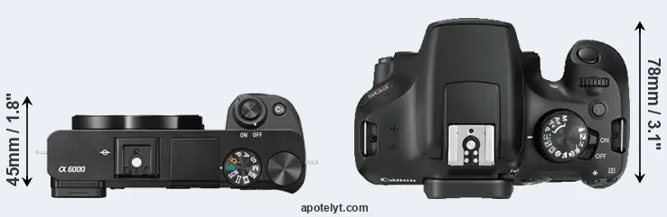 Compare A6000 versus T6 top