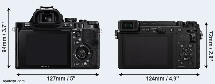 Comparison A7 or GX9 rear