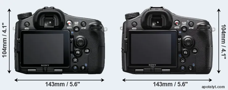 Comparison A77 or A77 II rear
