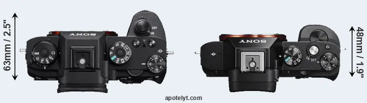 Compare A9 versus A7S top