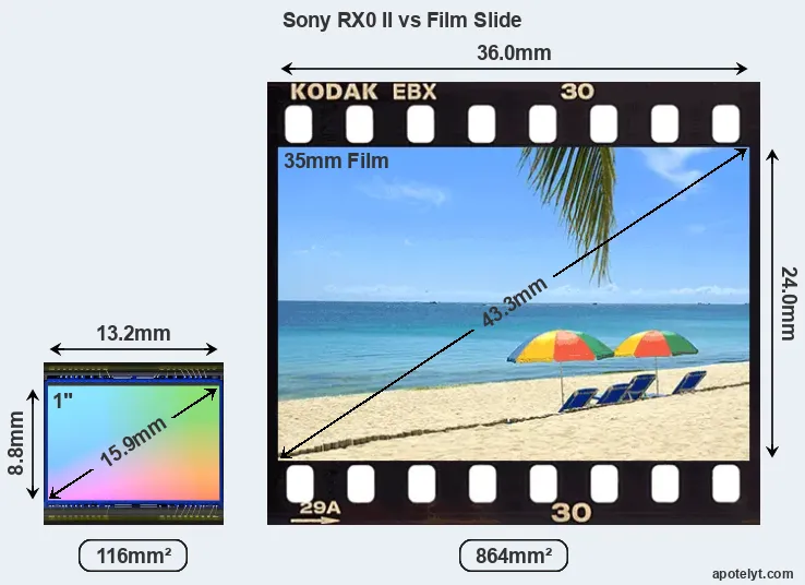 Sony RX0 II sensor measures