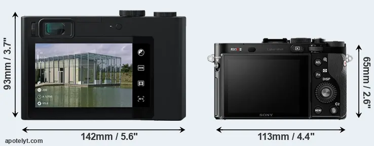 Comparison ZX1 or RX1R II rear